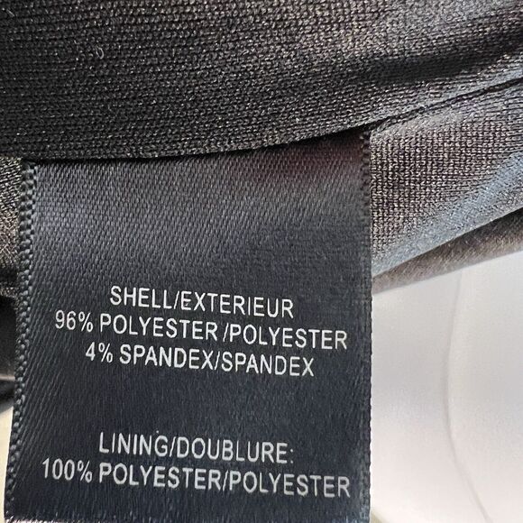 Belle Badgley Mischka Size 4 Dress Sequin Mesh Cowl Neck Black Gothic Glam - Picture 11 of 11